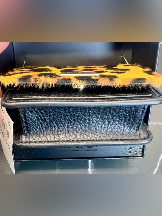 INC International Concepts Boxed Mini  Izzii Leopard Mini Bag. NWT RETAIL $59.50 - Picture 4 of 7